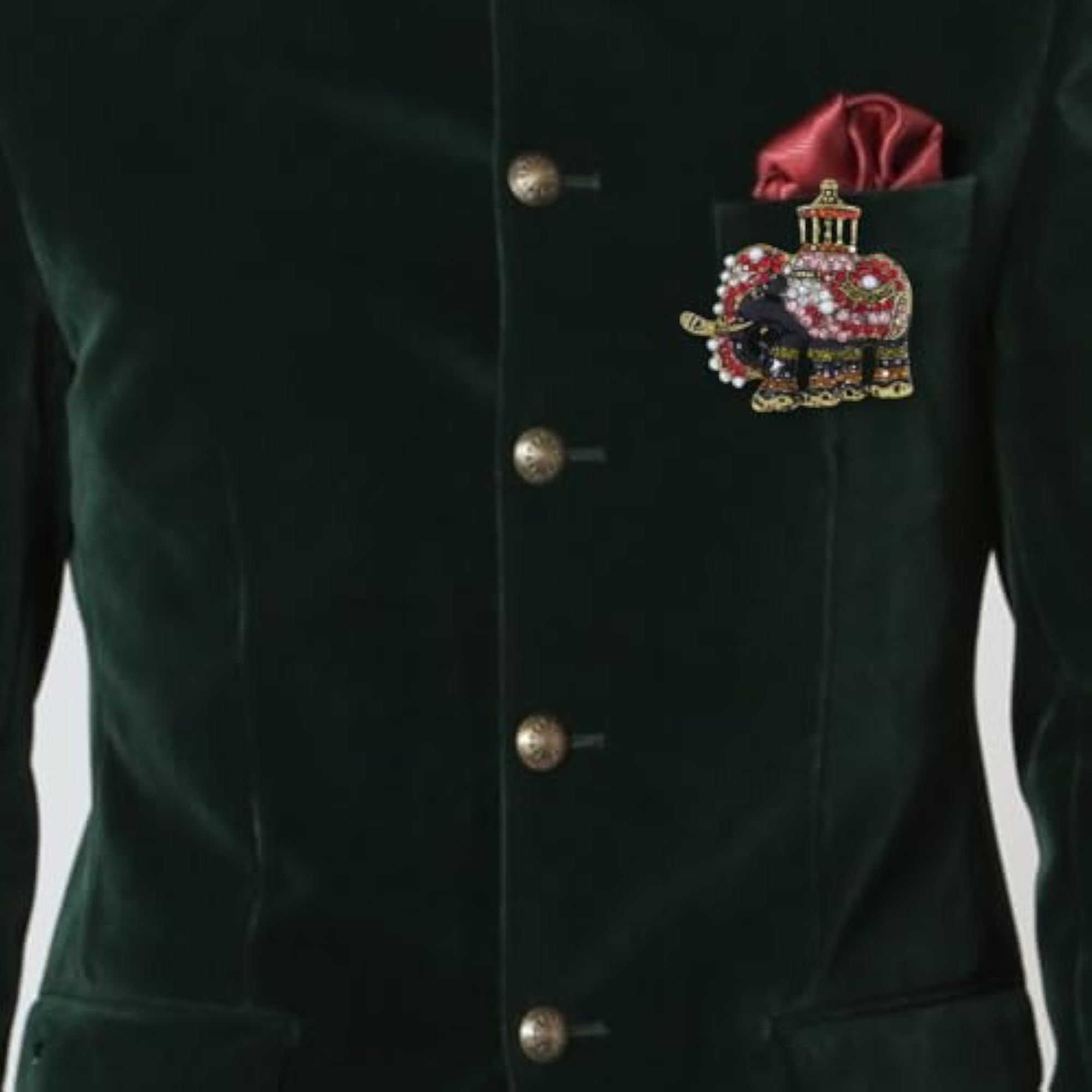 Rhinestone Elephant Blazer Suit Coat Brooch, Elegant Design